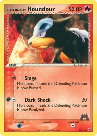 Team Magma's Houndour (35) Reverse Holofoil - Team Magma vs Team Aqua