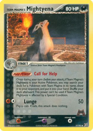 Team Magma's Mightyena (37) Reverse Holofoil - Team Magma vs Team Aqua