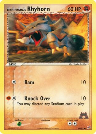 Team Magma's Rhyhorn (68) - Team Magma vs Team Aqua