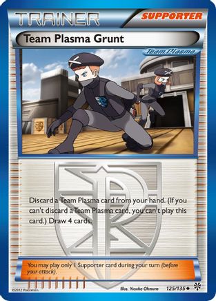 Team Plasma Grunt (Team Plasma) (125) Reverse Holofoil - Plasma Storm