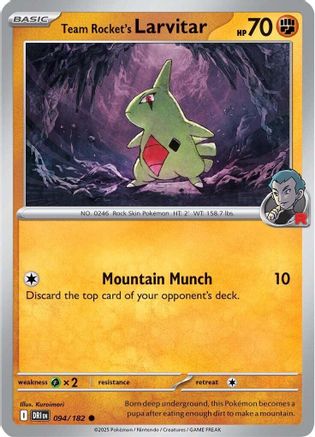 Team Rocket's Larvitar (94) - Destined Rivals
