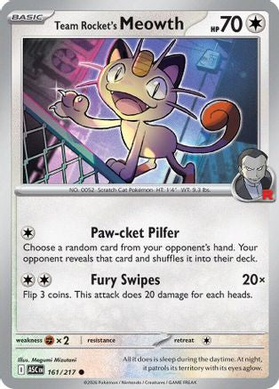 Team Rocket's Meowth (161) - Ascended Heroes