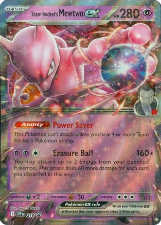 Team Rocket's Mewtwo ex (216) Holofoil - Black Star Promos