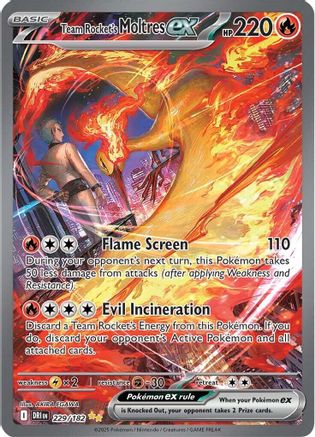 Team Rocket's Moltres ex (Alternate Full Art) (229) Holofoil - Destined Rivals