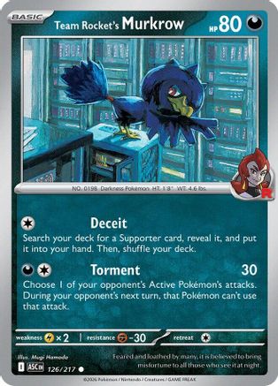 Team Rocket's Murkrow (126) - Ascended Heroes