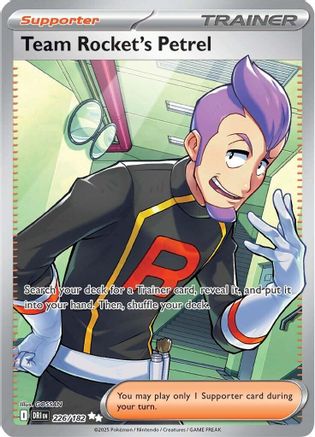 Team Rocket's Petrel (Full Art) (226) Holofoil - Destined Rivals