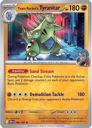 Team Rocket's Tyranitar (Deck Exclusives) (96) - Destined Rivals