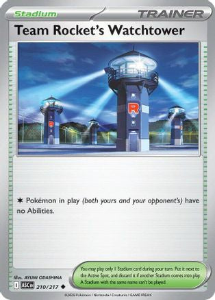 Team Rocket's Watchtower (210) Reverse Holofoil - Ascended Heroes