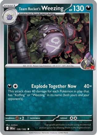 Team Rocket's Weezing (126) - Destined Rivals