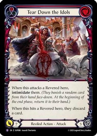 Tear Down the Idols (SUP086) Rainbow Foil - Super Slam