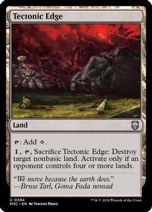 Tectonic Edge (384) Ripple Foil - Commander: Modern Horizons 3