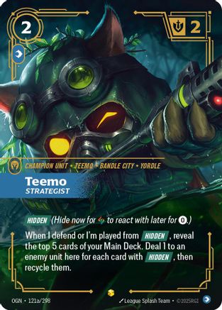 Teemo – Strategist (Alternate Art) (121a) Foil - Origins