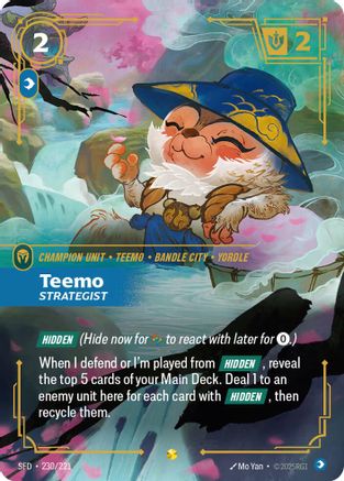 Teemo – Strategist (Overnumbered) (230) Foil - Spiritforged
