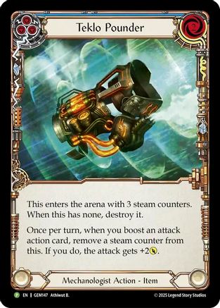 Teklo Pounder (Blue) (GEM147) Cold Foil - Gem Pack 5