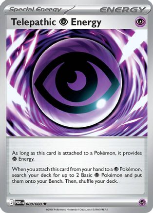 Telepathic Psychic Energy (Non-Holo) (Deck Exclusives) (88) - Perfect Order