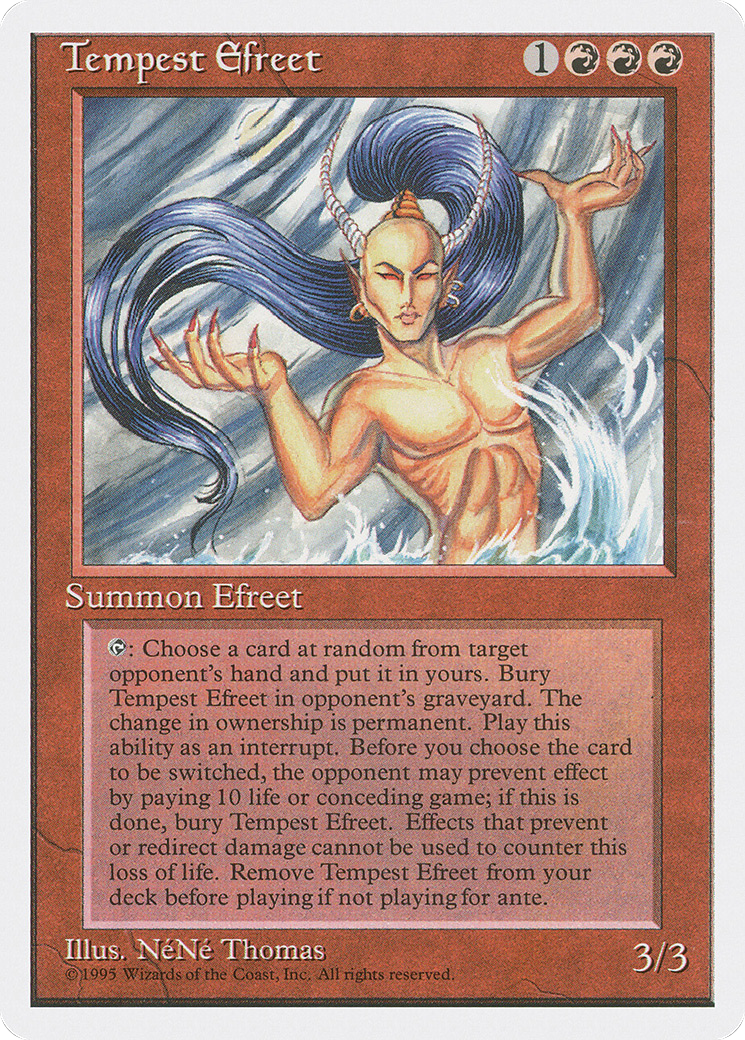 Tempest Efreet - Fourth Edition