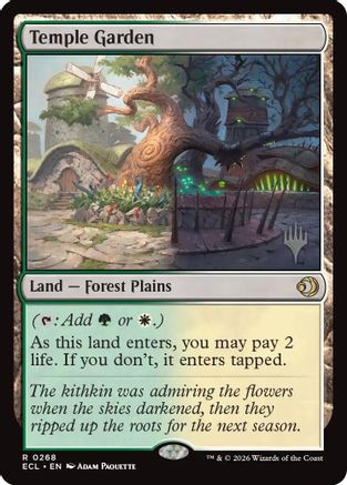 Temple Garden (Promo Pack) (268) Foil - Lorwyn Eclipsed