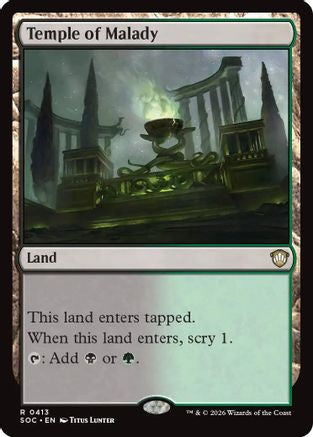 Temple of Malady (413) - Commander: Secrets of Strixhaven