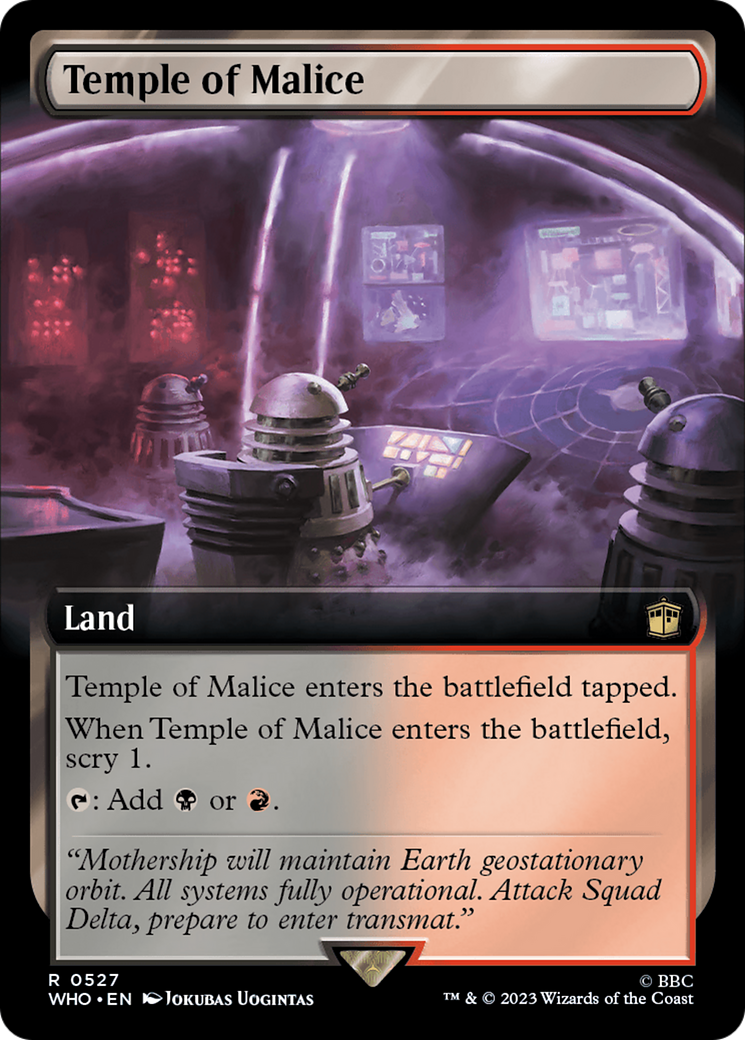 Temple of Malice (Extended Art) (527) Foil - Doctor Who