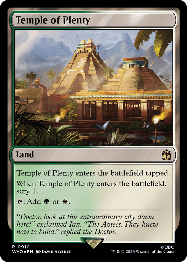 Temple of Plenty (910) Surge Foil - Doctor Who