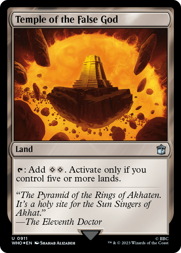 Temple of the False God (911) Surge Foil - Doctor Who