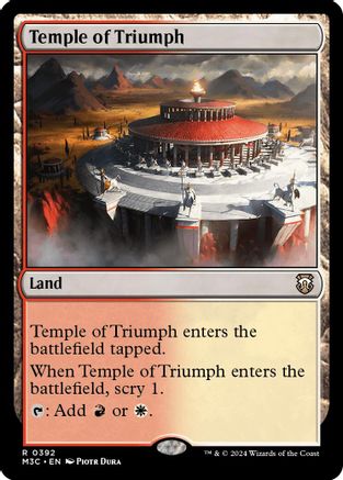Temple of Triumph (392) Ripple Foil - Commander: Modern Horizons 3