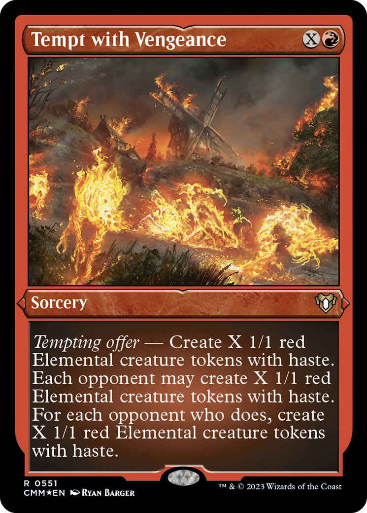 Tempt with Vengeance (551) Etched Foil - Commander Masters