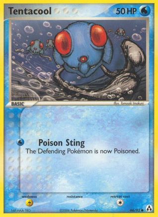 Tentacool (66) Reverse Holofoil - Legend Maker
