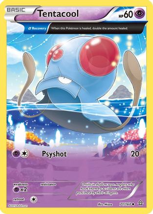 Tentacool (Alpha) (71) Reverse Holofoil - Primal Clash