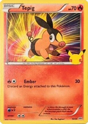 Tepig (13) - McDonalds 25th Anniversary Promos