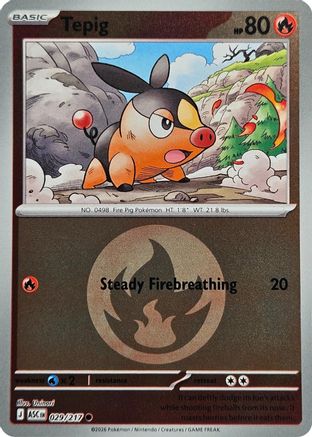 Tepig (Energy Symbol Pattern) (29) Reverse Holofoil - Ascended Heroes