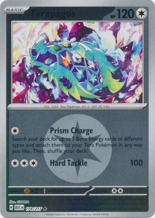 Terapagos (Energy Symbol Pattern) (178) Reverse Holofoil - Ascended Heroes