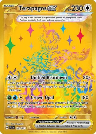 Terapagos ex (Gold) (180) Holofoil - Prismatic Evolutions