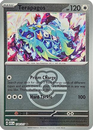 Terapagos (Love Ball) (178) Reverse Holofoil - Ascended Heroes
