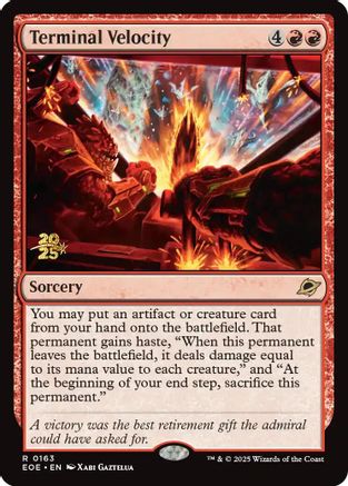 Terminal Velocity (Prerelease) (163) Foil - Edge of Eternities