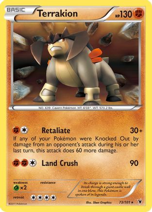 Terrakion (73) Holofoil - Noble Victories
