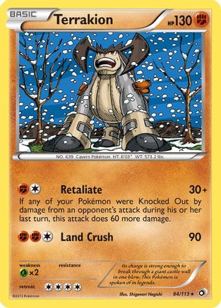 Terrakion (84) Holofoil - Legendary Treasures