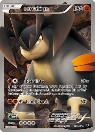 Terrakion (Full Art) (99) Holofoil - Noble Victories