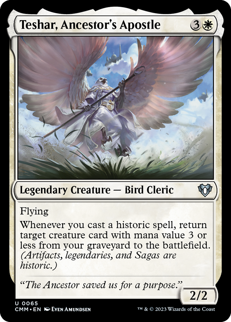 Teshar, Ancestor's Apostle (065) - Commander Masters