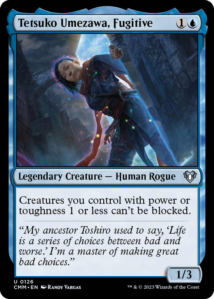 Tetsuko Umezawa, Fugitive (126) - Commander Masters