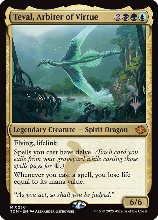Teval, Arbiter of Virtue (Promo Pack) (230) - Tarkir: Dragonstorm
