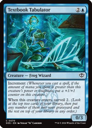 Textbook Tabulator (070) Foil - Secrets of Strixhaven