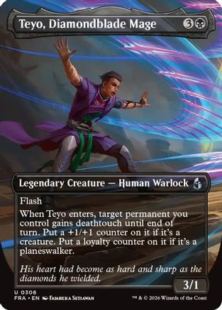 Teyo, Diamondblade Mage (Borderless Echoed Pairs) (306) - Reality Fracture
