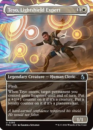 Teyo, Lightshield Expert (Borderless Echoed Pairs) (295) Foil - Reality Fracture