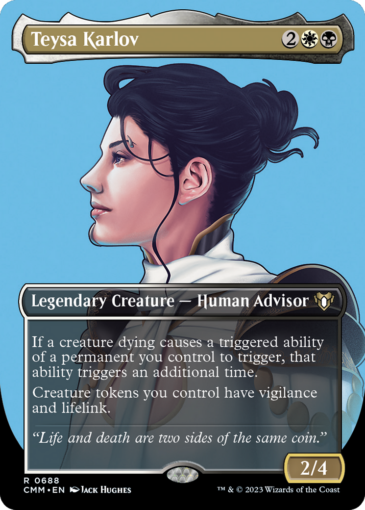 Teysa Karlov (Borderless) (688) Foil - Commander Masters