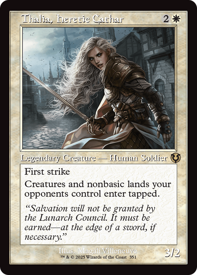 Thalia, Heretic Cathar (Retro) (351) Foil - Innistrad Remastered
