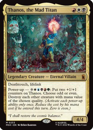 Thanos, the Mad Titan (233) - Marvel Super Heroes