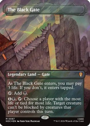 The Black Gate (Borderless) (087) Surge Foil - The Hobbit: Eternal-Legal