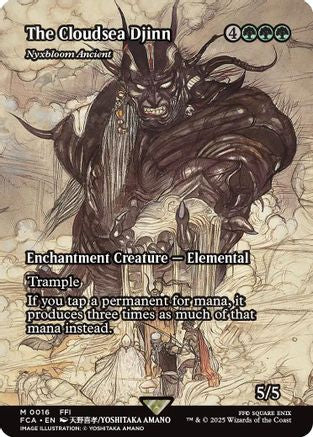 The Cloudsea Djinn - Nyxbloom Ancient (Showcase) (016) Foil - FINAL FANTASY: Through the Ages