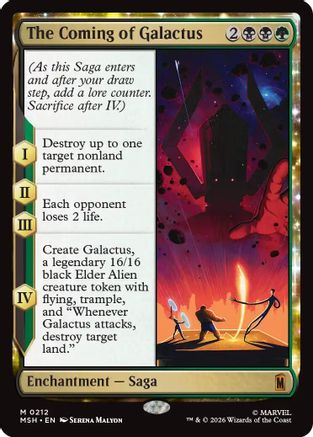The Coming of Galactus (212) Foil - Marvel Super Heroes